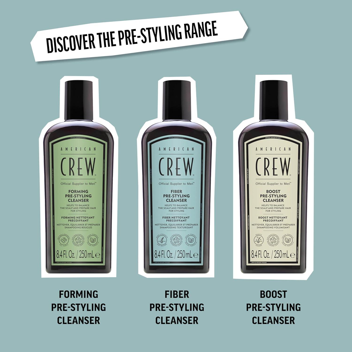 image:imageAMERICAN CREW Mens PreStyler Fiber Shampoo for Damaged amp Fine Hair Strengthening Shampoo Adds Thickness amp Shine Vegan 84 fl oz