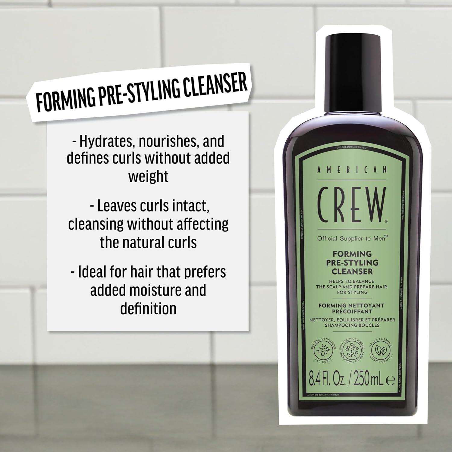 image:imageAMERICAN CREW Mens PreStyler Forming Shampoo for Textured amp Curly Hair AntiFrizz amp Curl Defining With Jojoba Oil Vegan 85 fl oz