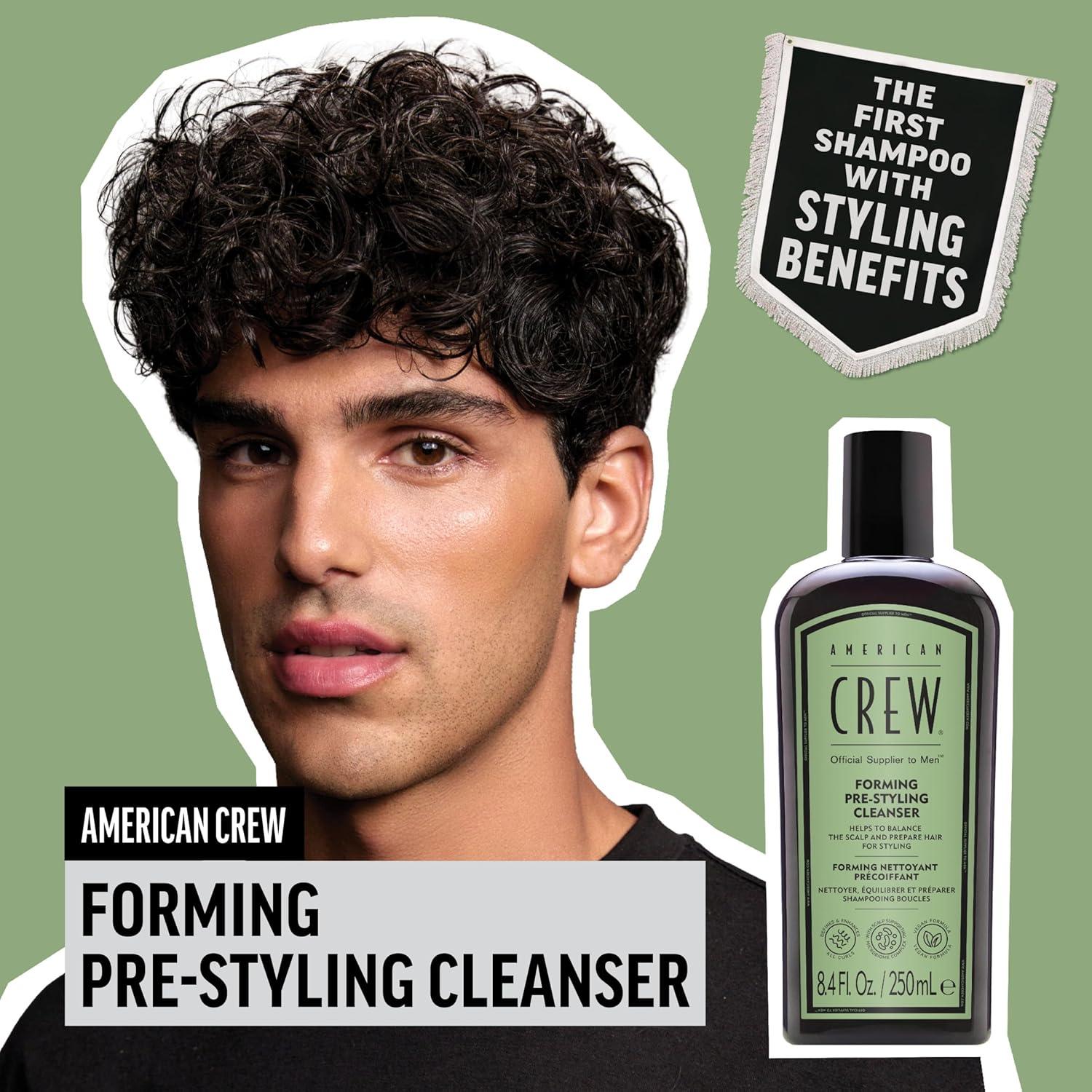 image:imageAMERICAN CREW Mens PreStyler Forming Shampoo for Textured amp Curly Hair AntiFrizz amp Curl Defining With Jojoba Oil Vegan 85 fl oz
