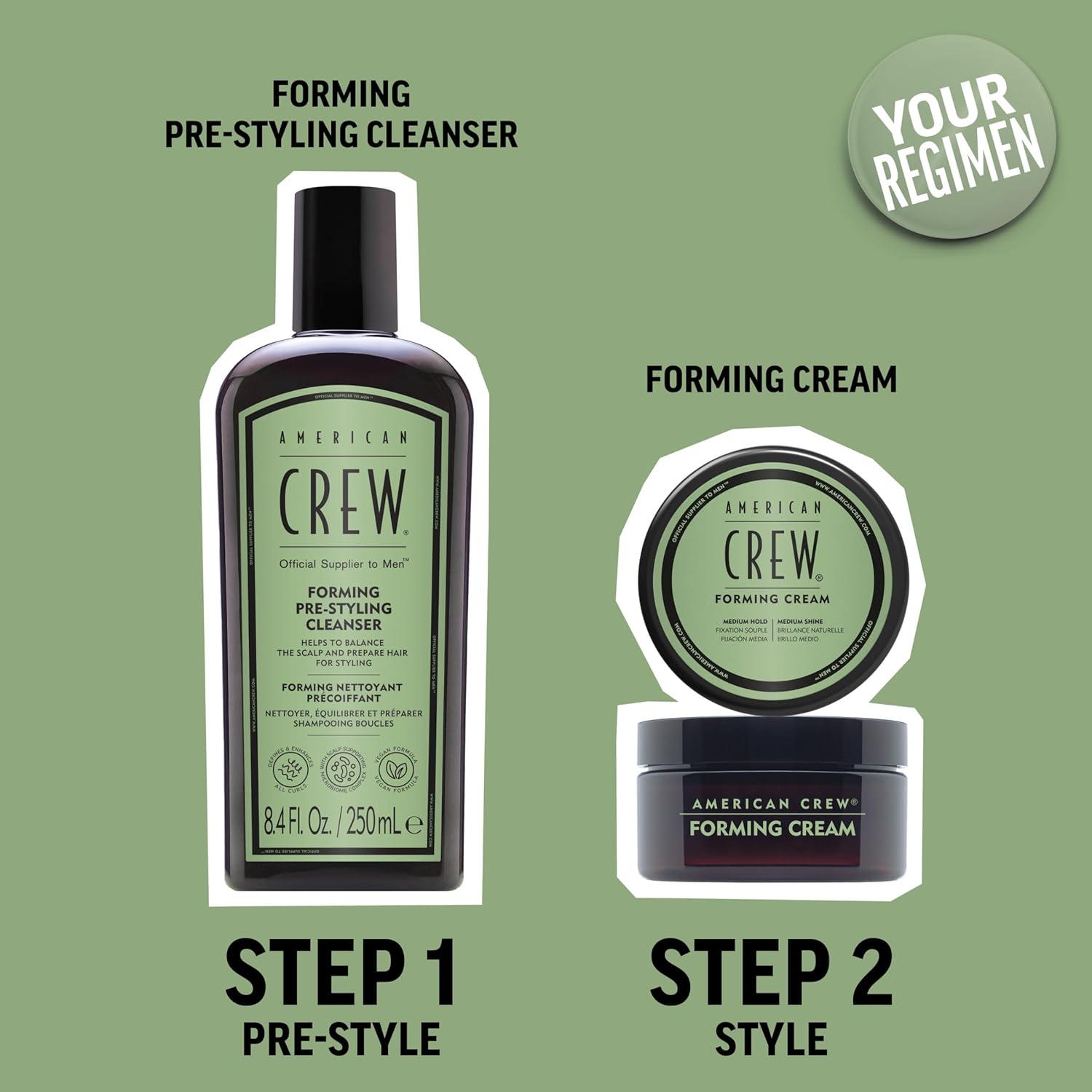 image:imageAMERICAN CREW Mens PreStyler Forming Shampoo for Textured amp Curly Hair AntiFrizz amp Curl Defining With Jojoba Oil Vegan 85 fl oz