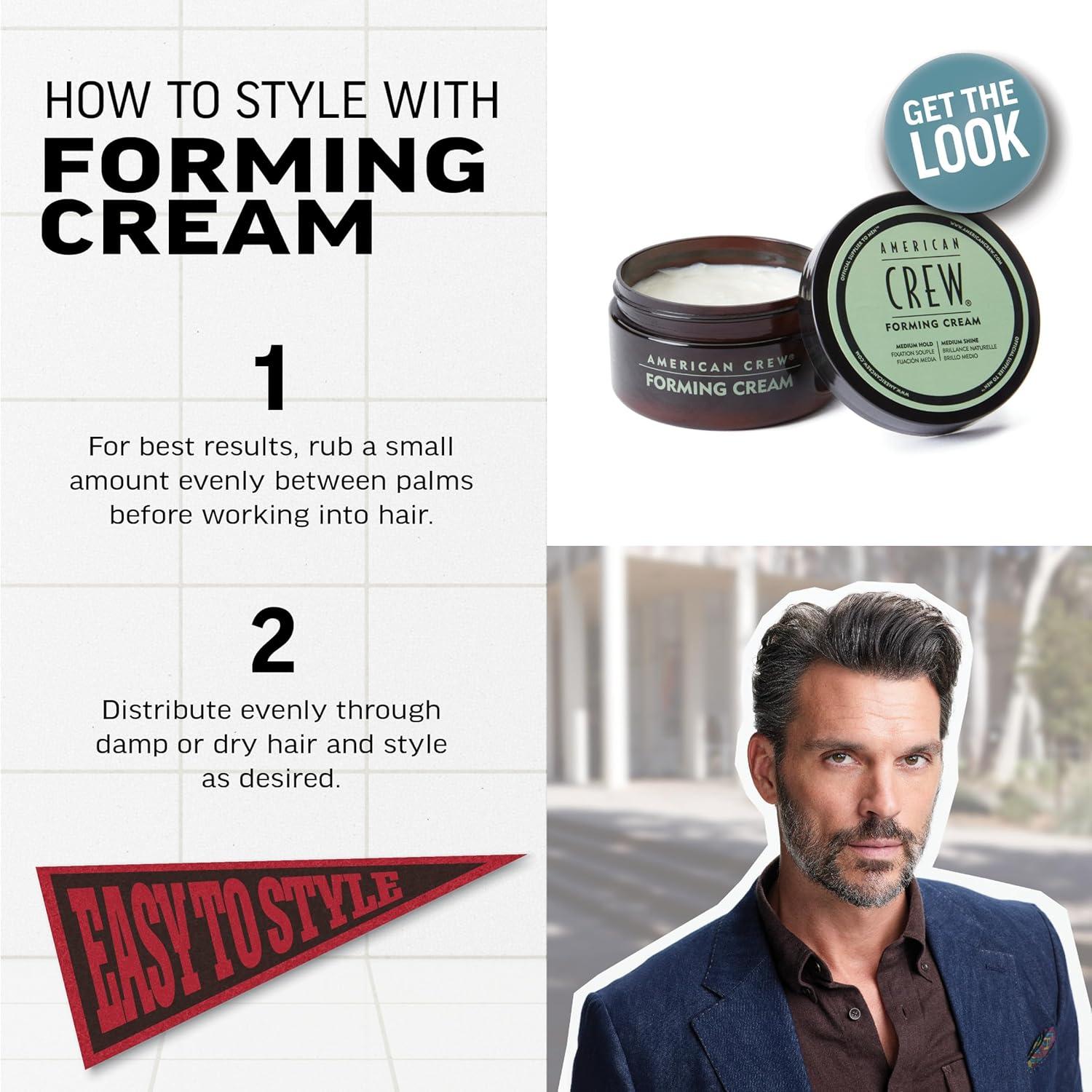 image:imageAmerican Crew Mens Hair Forming Cream Like Hair Gel with Medium Hold amp Medium Shine 3 oz17 Ounce Pack of 1
