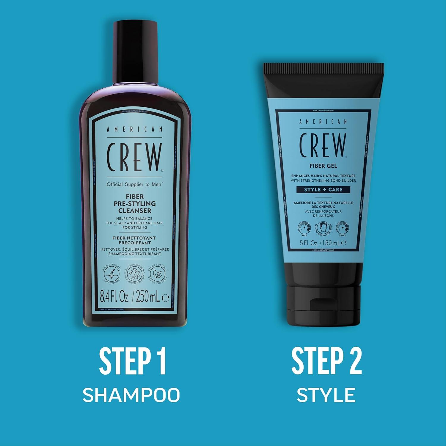 image:imageAMERICAN CREW Fiber Gel Hybrid Styling Hair Gel For Men Medium Hold With Natural Finish 5 fl oz