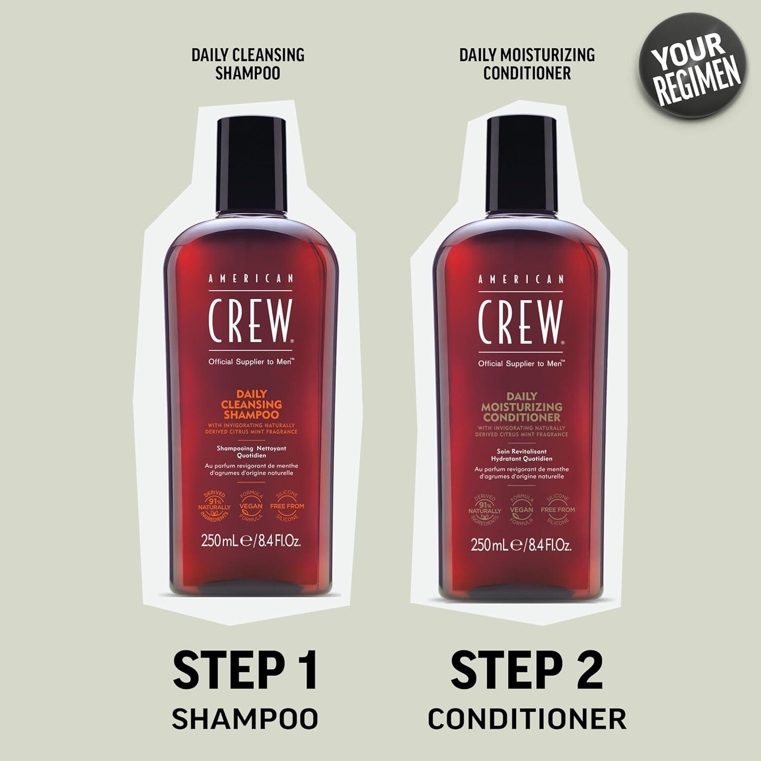 image:imageAmerican Crew Conditioner for Men Daily Moisturizer Naturally Derived Vegan Formula Citrus Mint Fragrance 338 Fl Oz152 Fl Oz Pack of 1