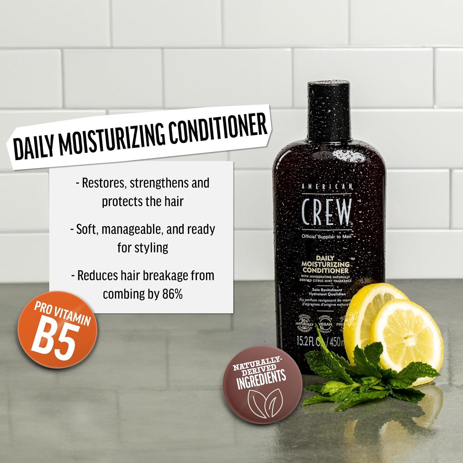image:imageAmerican Crew Conditioner for Men Daily Moisturizer Naturally Derived Vegan Formula Citrus Mint Fragrance 338 Fl Oz845 Fl Oz Pack of 1