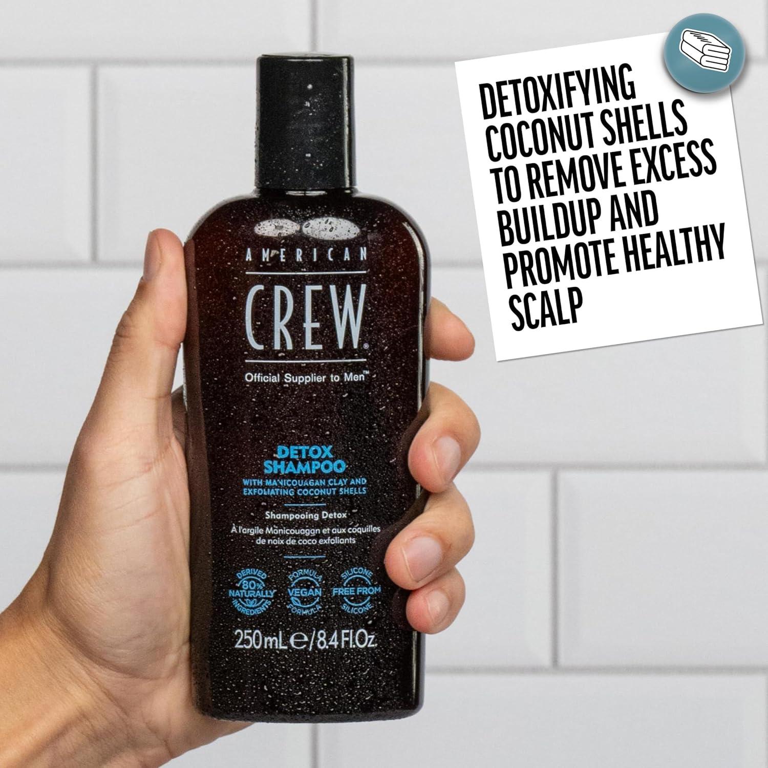 image:imageAmerican Crew Detox Shampoo for Men Naturally Derived Vegan Formula Citrus Mint Fragrance 338 Fl Oz338 Fl Oz Pack of 1