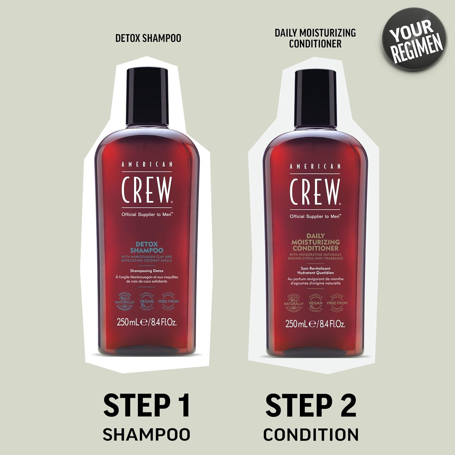 image:imageAmerican Crew Detox Shampoo for Men Naturally Derived Vegan Formula Citrus Mint Fragrance 338 Fl Oz338 Fl Oz Pack of 1