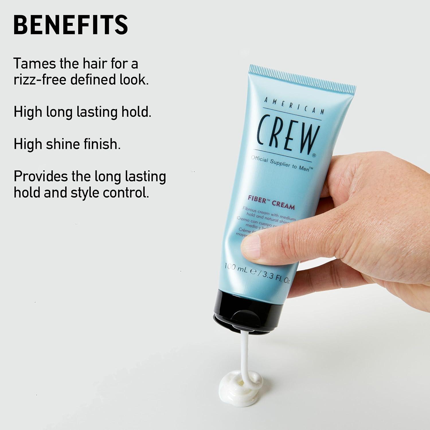image:imageAmerican Crew Mens Fiber Cream Like Hair Gel with Medium Hold amp Natural Shine 33 Fl OzFiber Cream