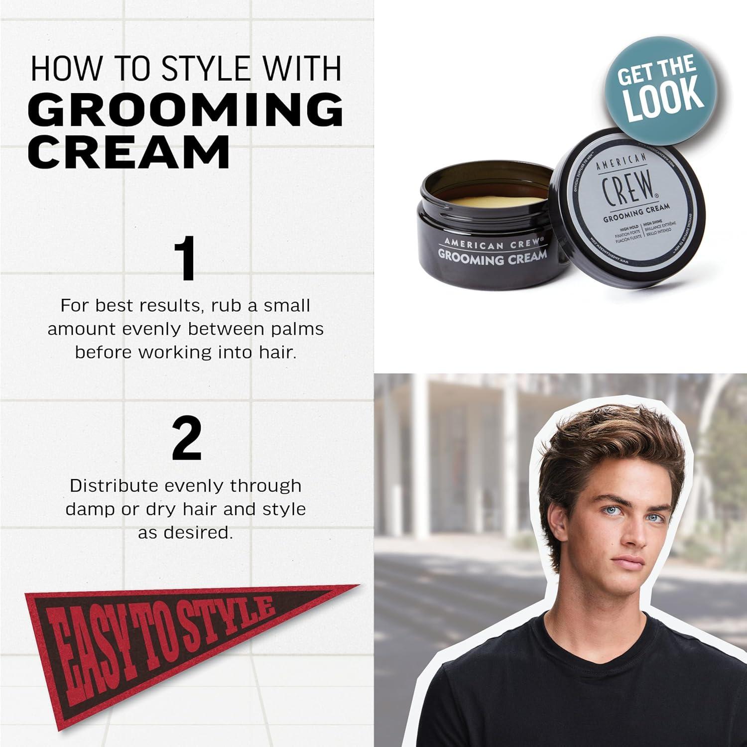 image:imageAmerican Crew Mens Grooming Cream Like Hair Gel with High Hold amp High Shine 3 ozScented