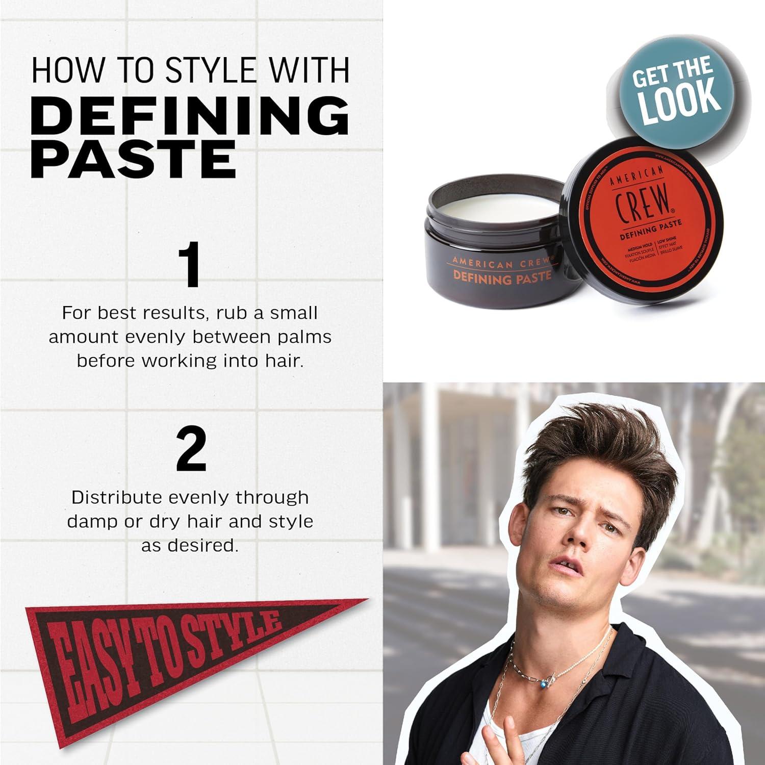 image:imageAmerican Crew Mens Hair Defining Paste Like Hair Gel with Medium Hold Hair Gel amp Low Shine 3 oz3 Ounce Pack of 1