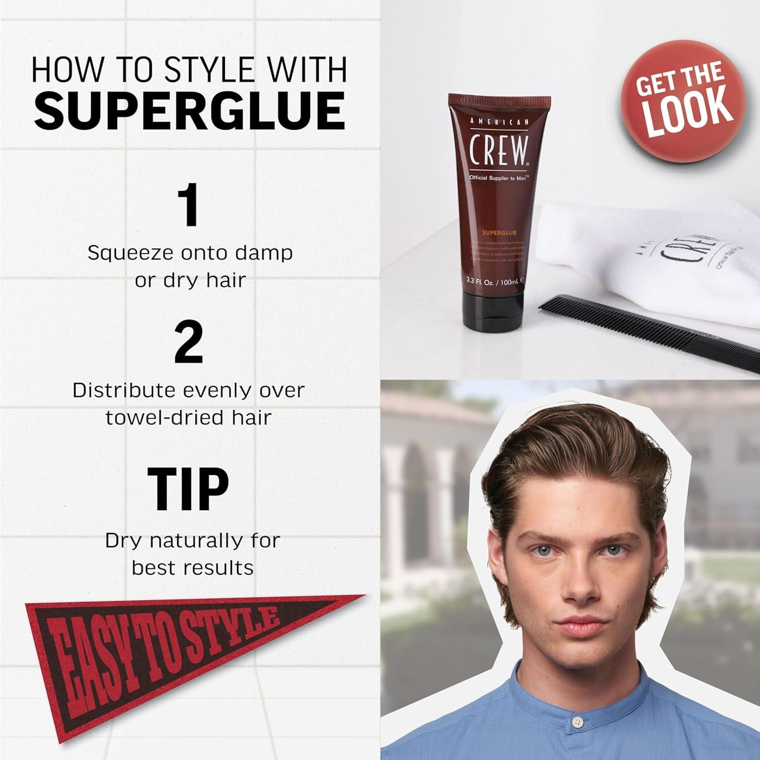 image:imageAmerican Crew Mens Hair Gel Extreme Hold amp Shine 33 Fl Oz