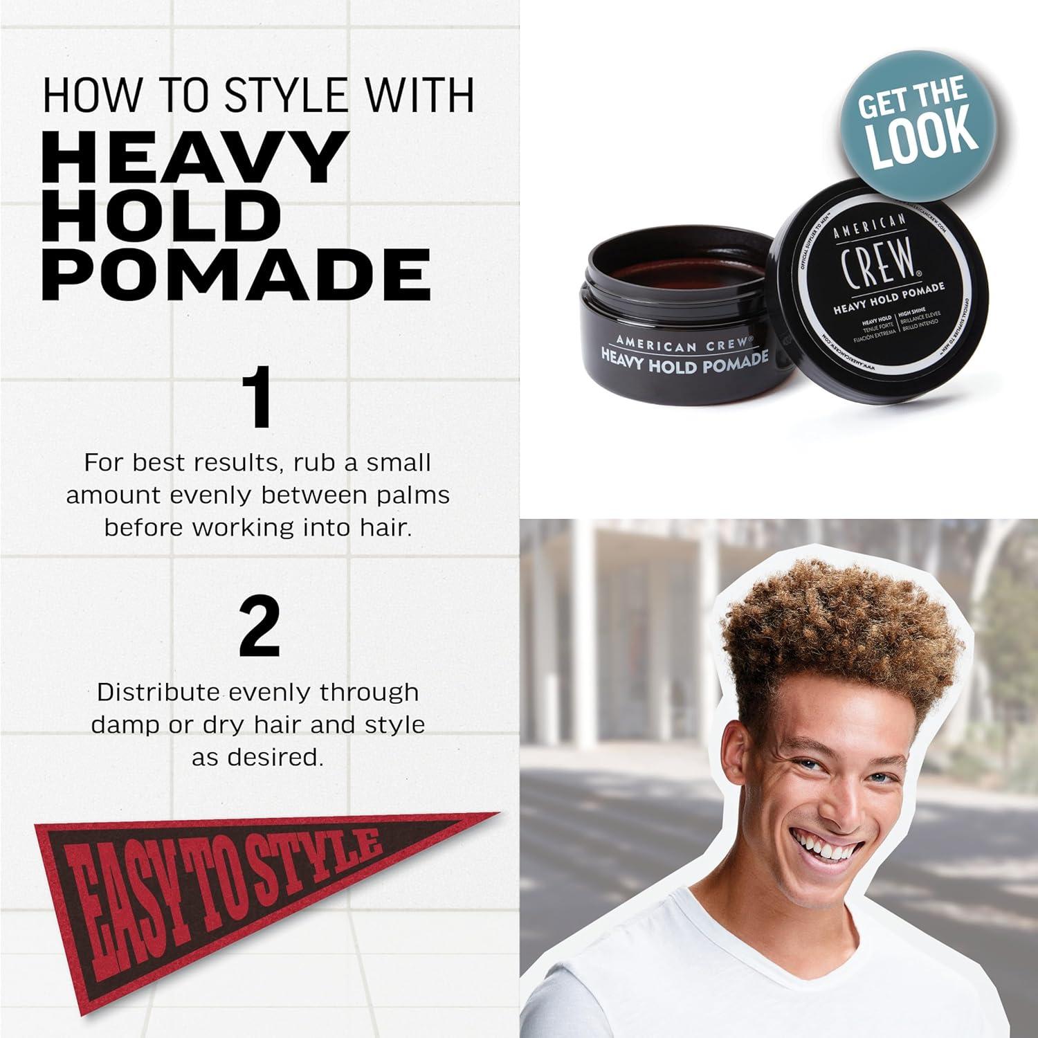 image:imageAmerican Crew Mens Hair Pomade Like Styling Gel with Heavy Hold amp High Shine 3 ozsubtle and clean scent