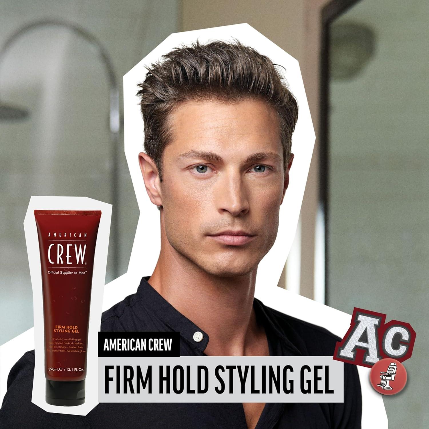 image:imageAmerican Crew Mens Hair Styling Gel Firm Hold NonFlaking 33 fl oz84 Fl Oz Pack of 1
