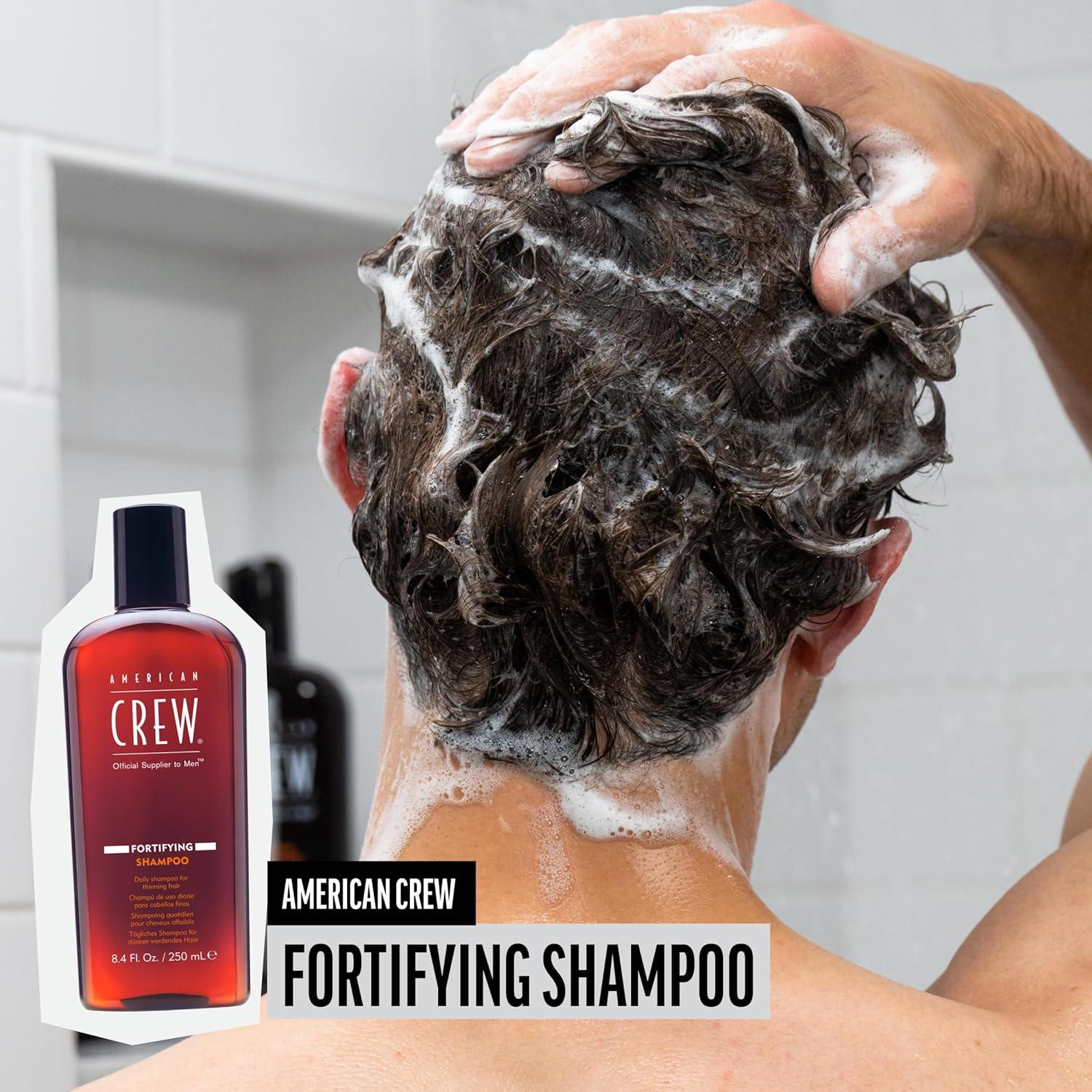 image:imageAmerican Crew Mens Shampoo Fortifying for Thinning Hair Refreshes Scalp 338 Fl Oz152 Fl Oz Pack of 1