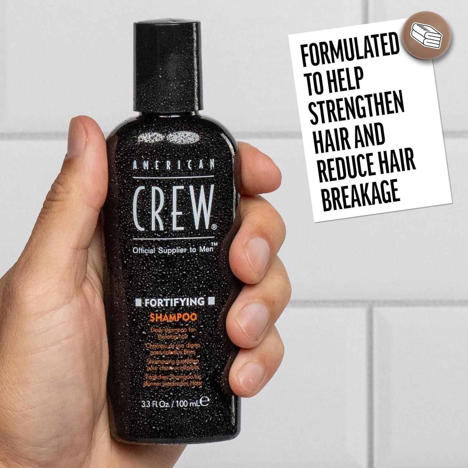 image:imageAmerican Crew Mens Shampoo Fortifying for Thinning Hair Refreshes Scalp 338 Fl Oz152 Fl Oz Pack of 1