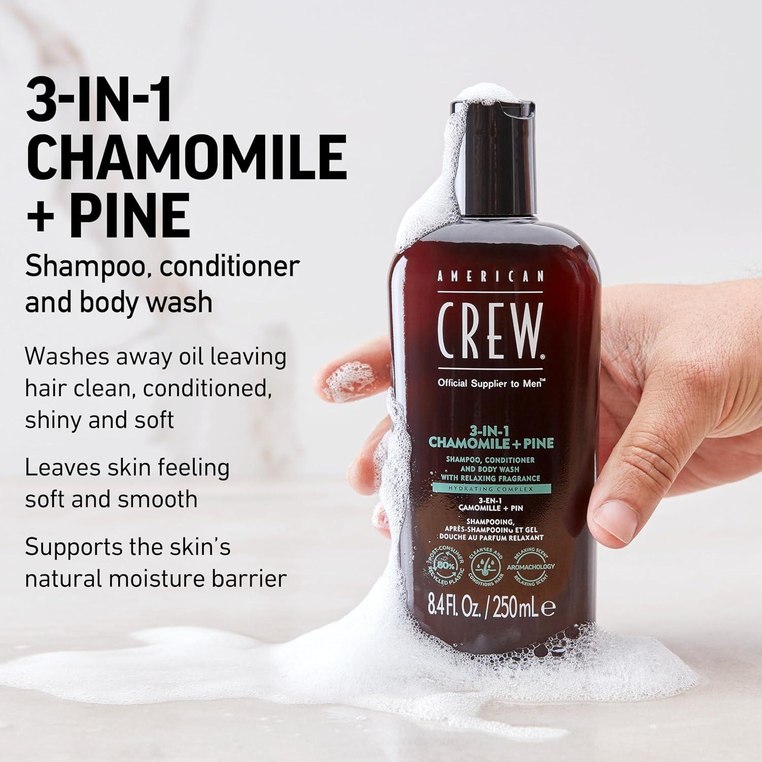 image:imageAmerican Crew Shampoo Conditioner amp Body Wash for Men 3in1 33 Fl OzChamomile Pine