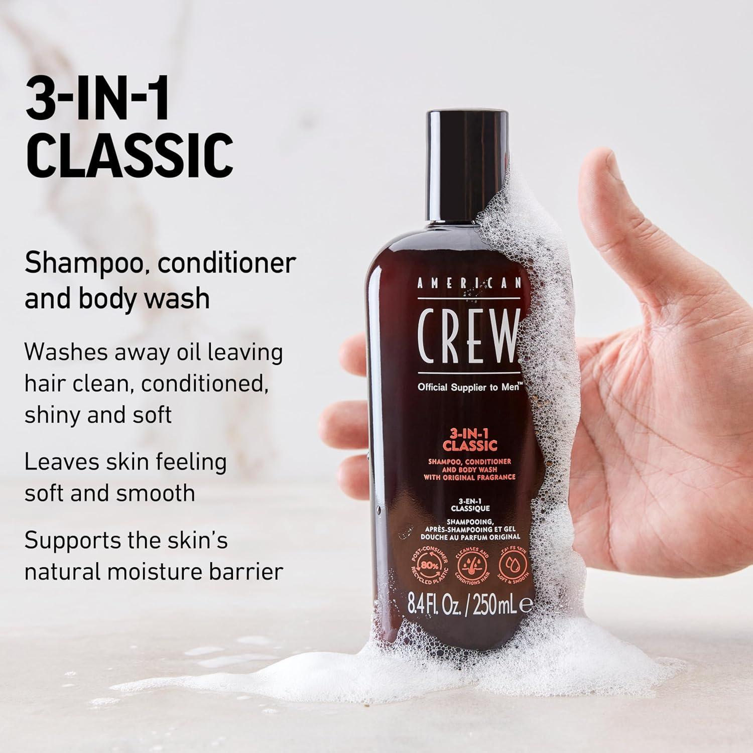 image:imageAmerican Crew Shampoo Conditioner amp Body Wash for Men 3in1 33 Fl OzClean