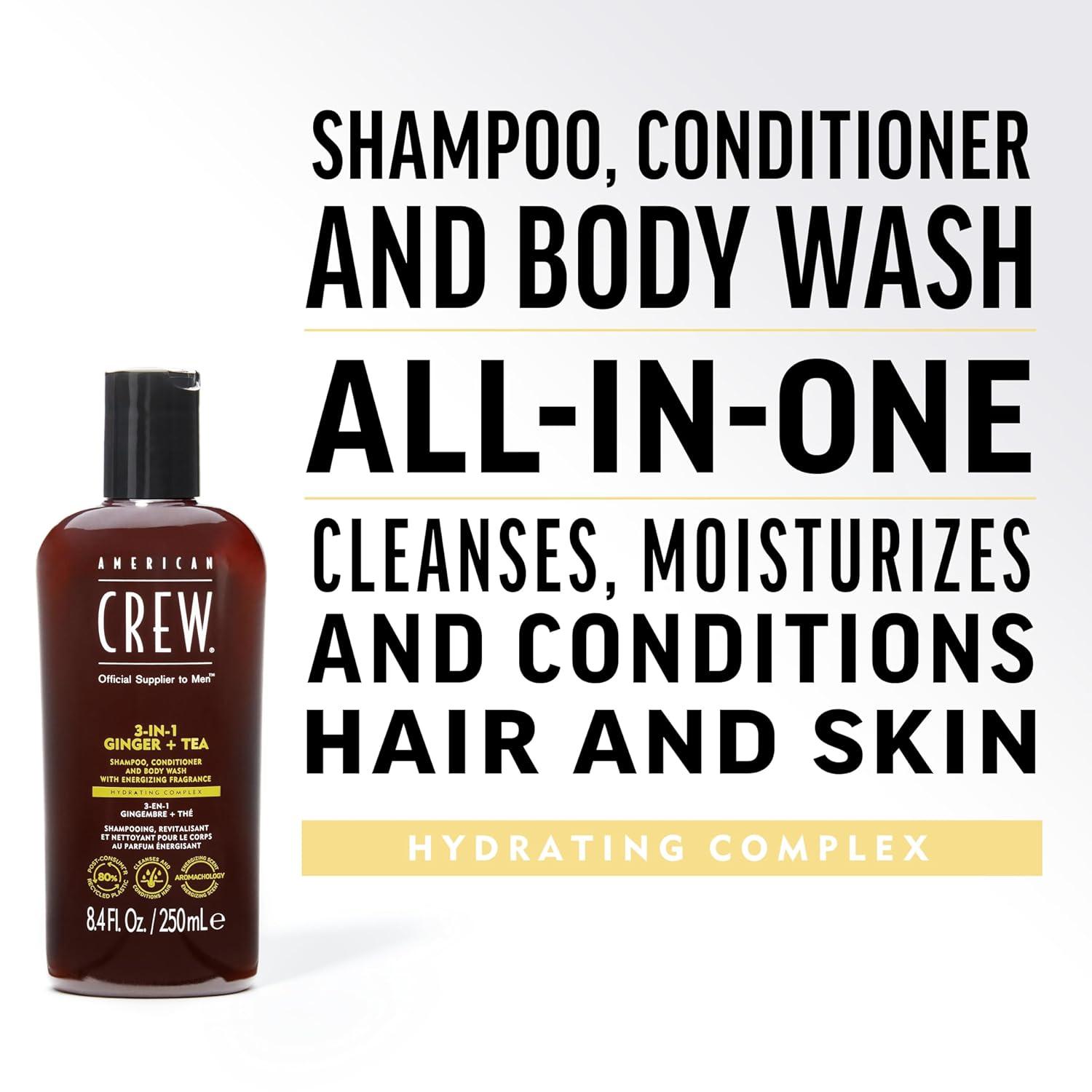 image:imageAmerican Crew Shampoo Conditioner amp Body Wash for Men 3in1 33 Fl OzGinger Tea