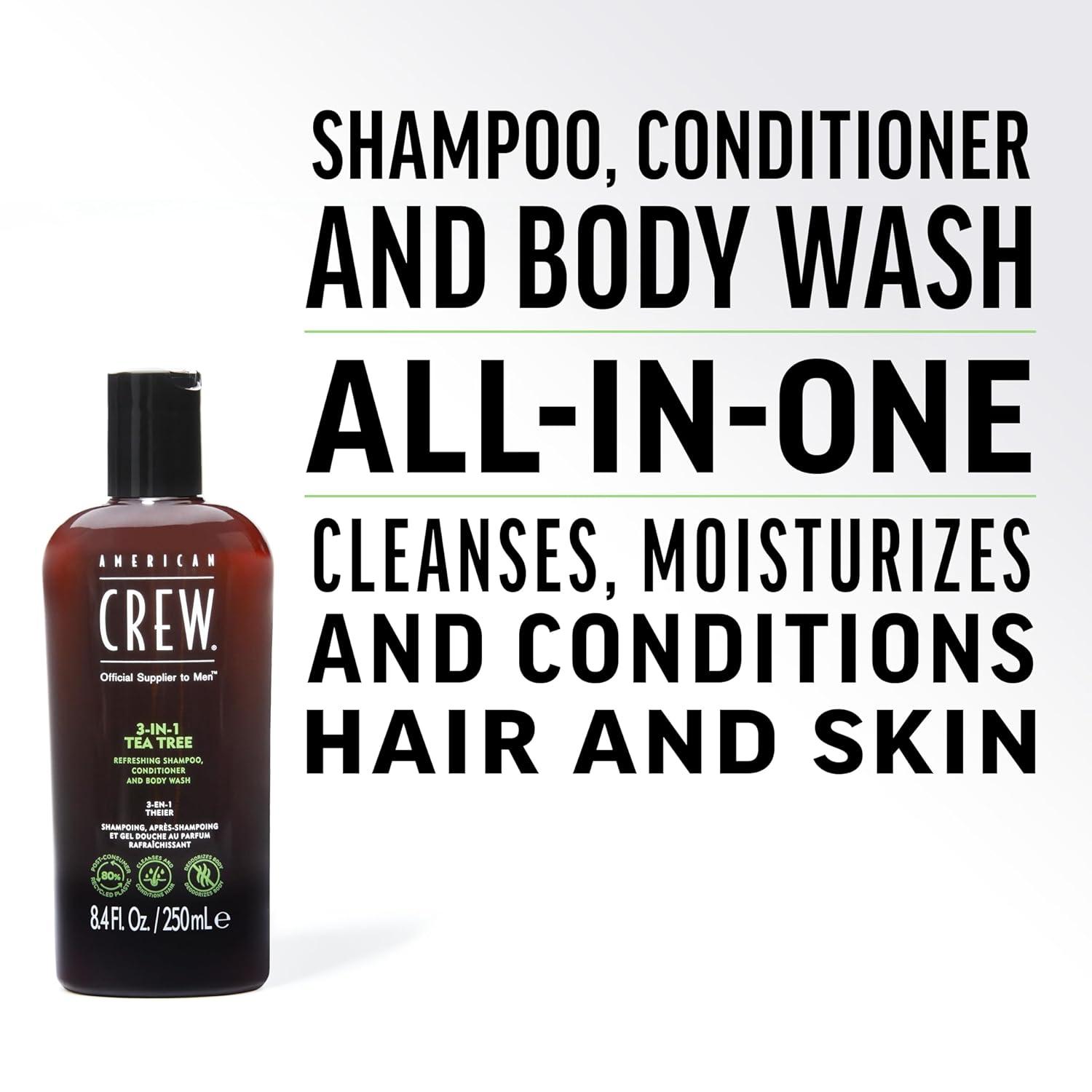 image:imageAmerican Crew Shampoo Conditioner amp Body Wash for Men 3in1 33 Fl OzTea Tree
