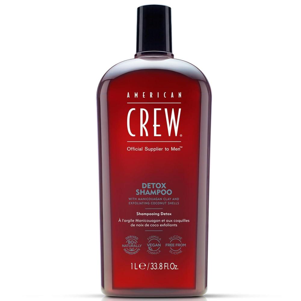 image:imageAmerican Crew Detox Shampoo for Men Naturally Derived Vegan Formula Citrus Mint Fragrance 338 Fl Oz338 Fl Oz Pack of 1
