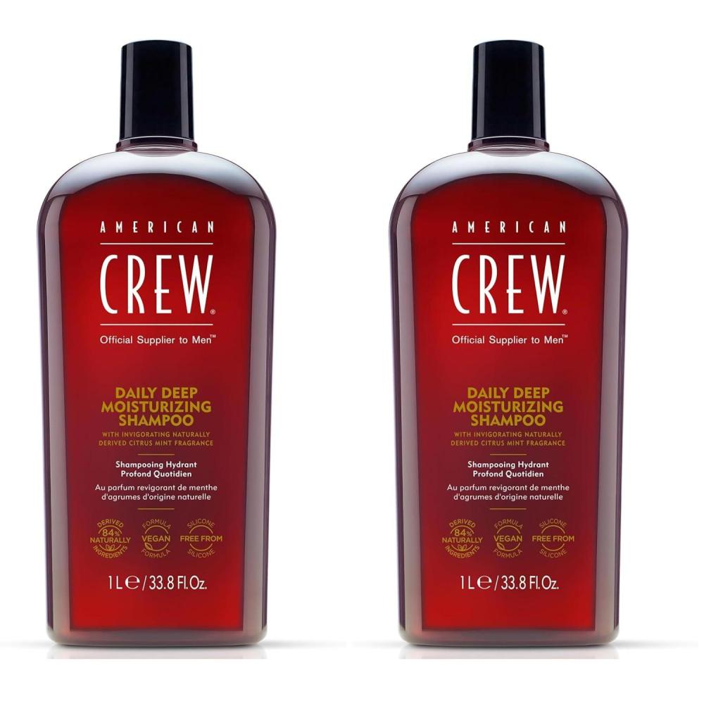 image:imageAmerican Crew Shampoo for Men Daily Deep Moisturizer Naturally Derived Vegan Formula Citrus Mint Fragrance 338 Fl Oz338 Fl Oz Pack of 2