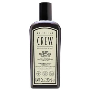 AMERICAN CREW Men’s Pre Styler Boost Shampoo for Fine & Thin Hair, Instantly Volumizing Formula, Adds Volume, Lift, & Shine, Vegan, 8.4 fl oz