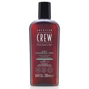 American Crew Shampoo, Conditioner & Body Wash for Men, 3-in-1, 3.3 Fl Oz(Chamomile + Pine)
